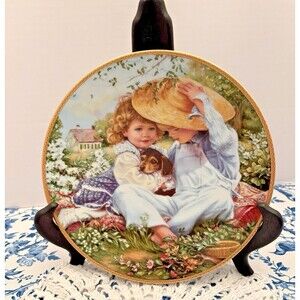 Edwin M Knowles " A Time To Love" Limited Edition Collectors Plate